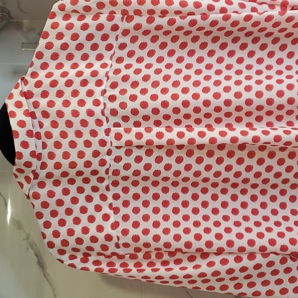 INVESTMENTS SIZE 1X BLOUSE ROLL UP SLEEVE. POLKA-DOT PRINT - Picture 8 of 11